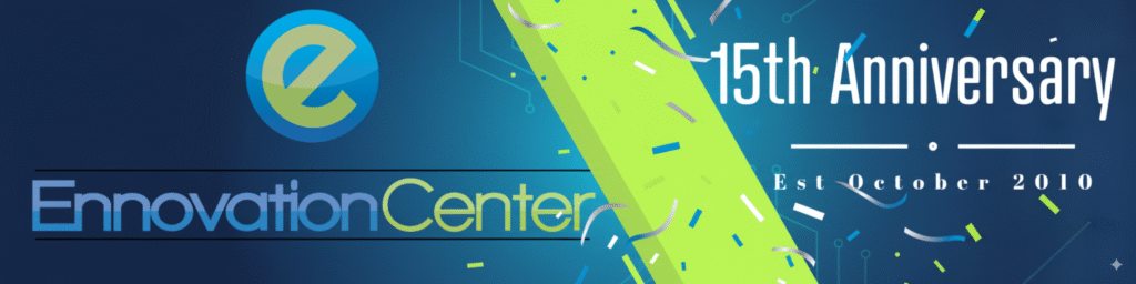 Ennovation Center 15th Anniversary Banner